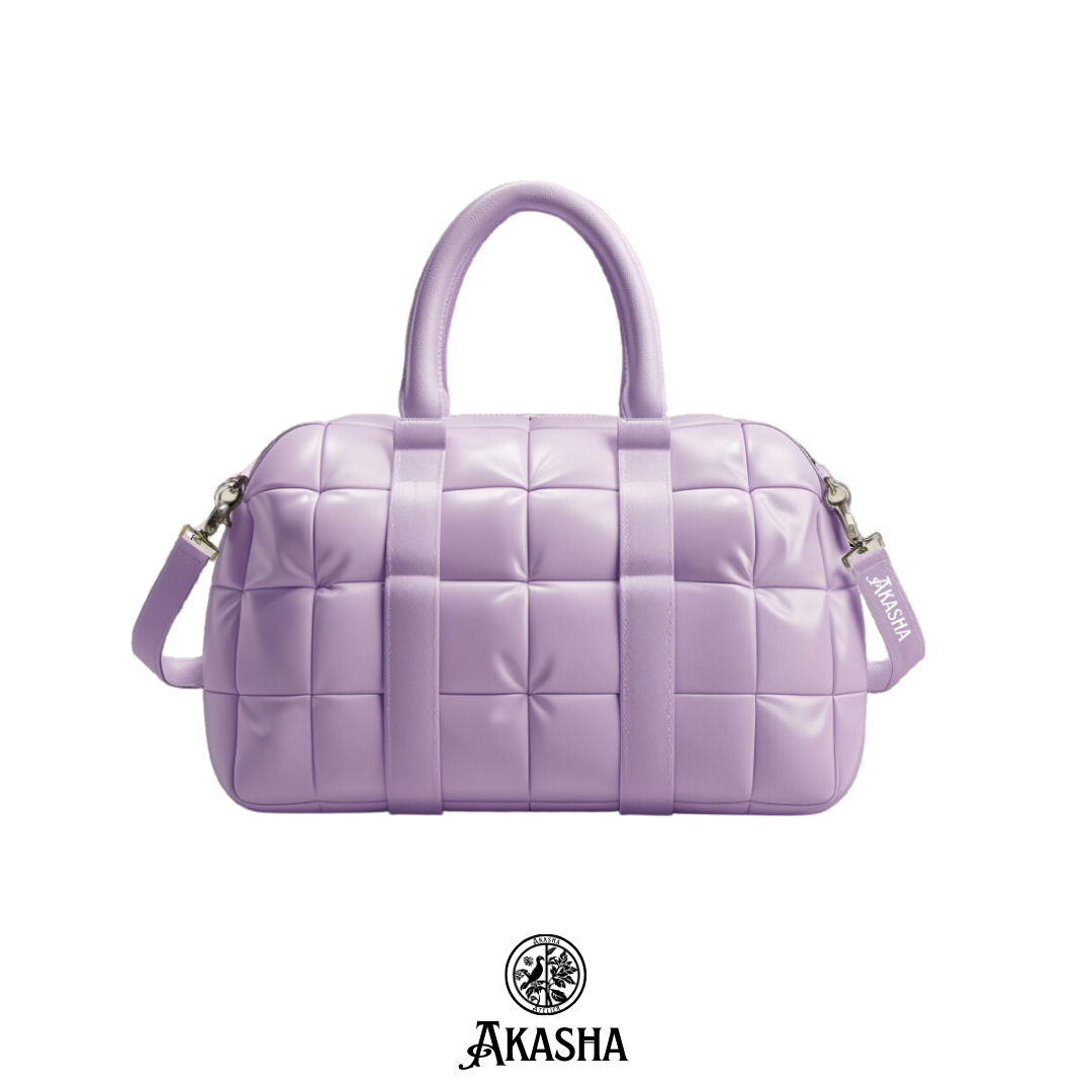 Mini Purple Puffer Bag